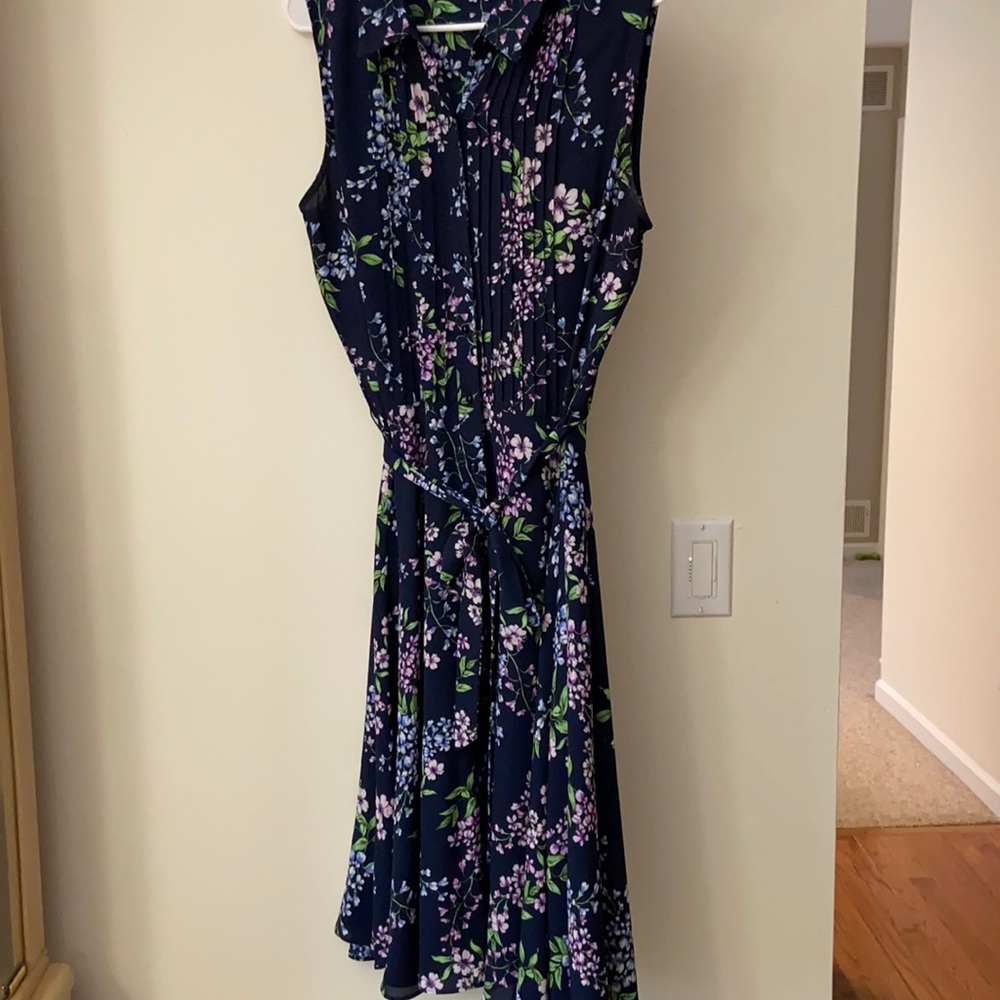 Blue floral dress